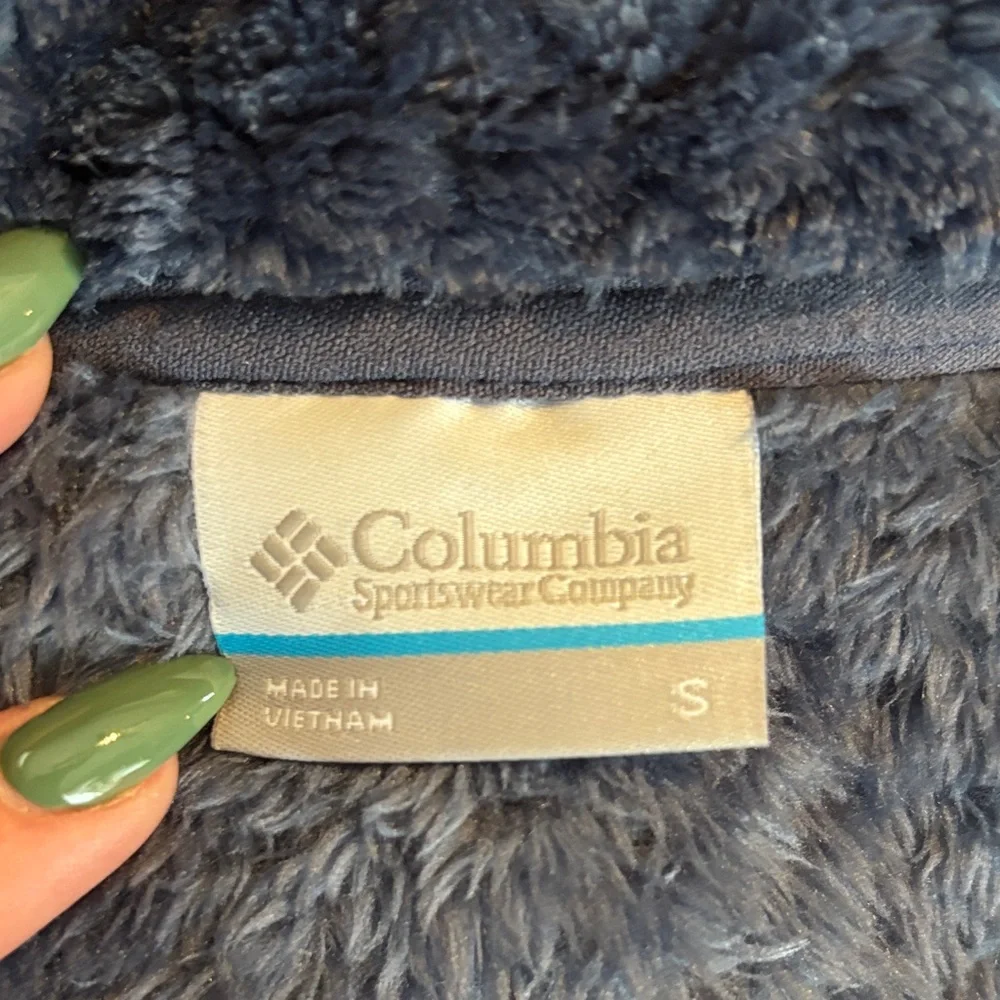 Columbia Women's Navy Plush Half-Zip Fleece Jacket